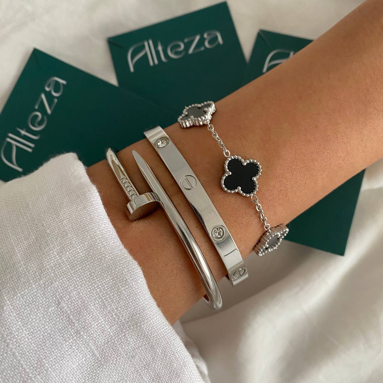 CONJUNTO DIAMANTE | 3 PULSERAS