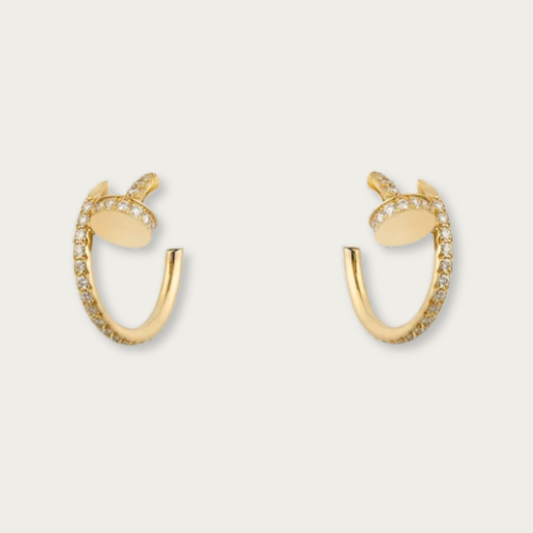 PENDIENTES CLAVO BRILLO